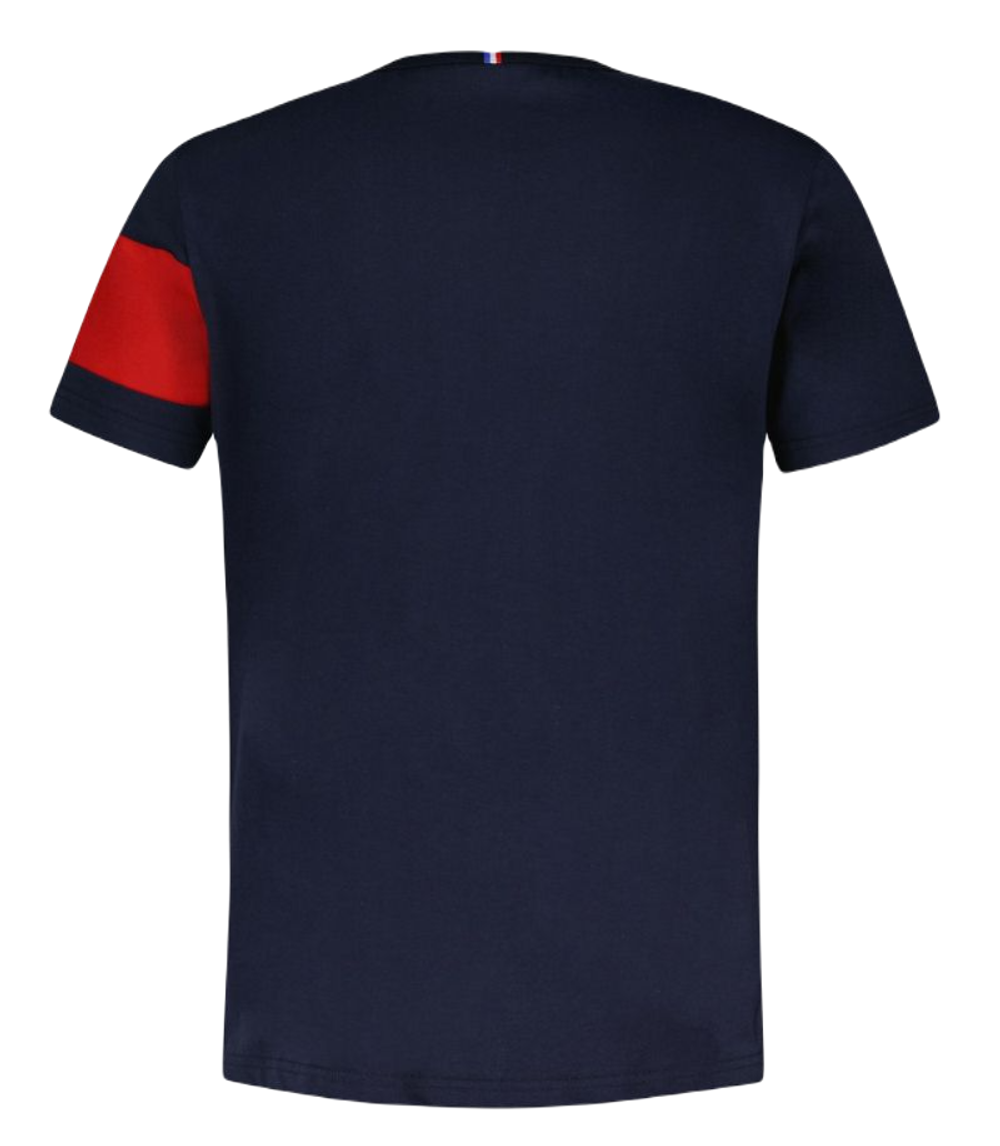 Мужская теннисная футболка Le Coq Sportif TRI Tee Short Sleeve N°1 SS23 - sky captain