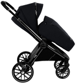 Детская коляска Pituso Mayla Lux 3 в 1 с автокреслом Baesa Black