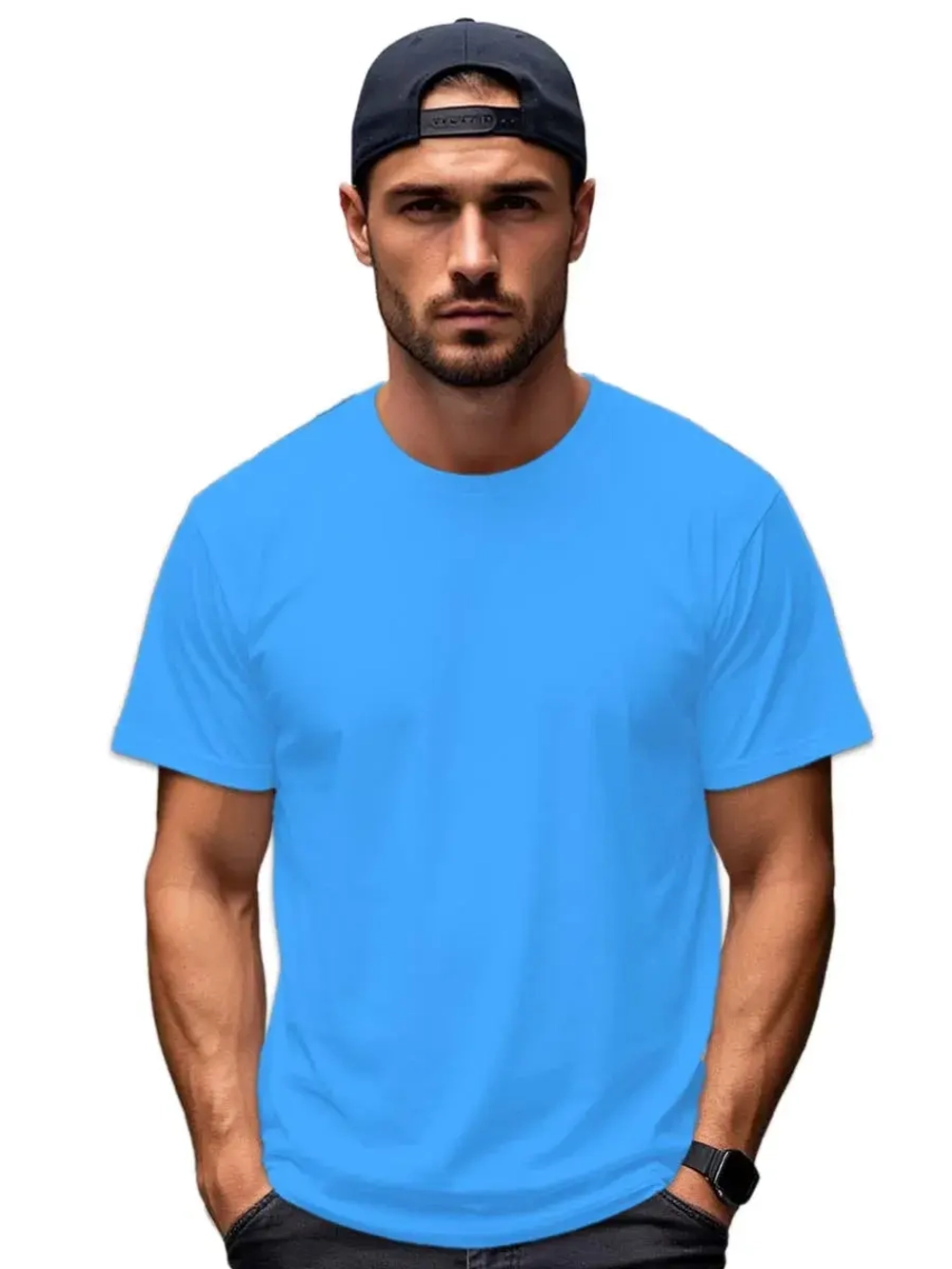 Футболка Взрослая.Премиум однотонная.1 шт