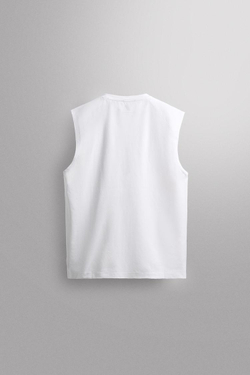 ZARA МАЙКА-БОРЦОВКА, БЕЛЫЙ