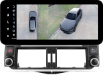 Магнитола для Toyota Land Cruiser Prado 150 2009-2013 (ШГУ 7", рамка LUX) - Teyes LUX ONE 360 монитор 12.3" 2K QLED на Android 10, 6/128Гб, CarPlay, 4G SIM-слот, 4 камеры в комплекте