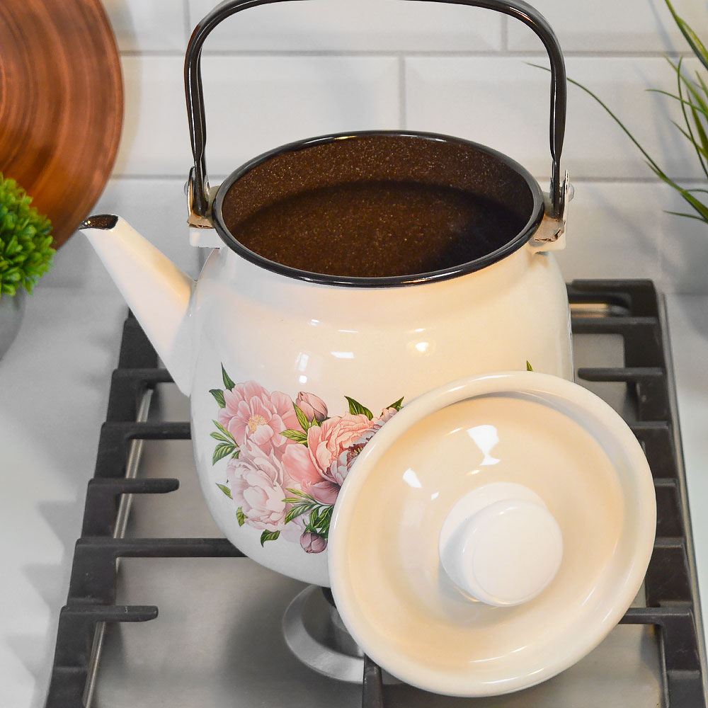 Чайник 3,5л "Букет пионов"