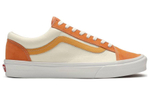 Vans Style 36 suede orange soft drink lightweight breathable low-top sneakers for men and women with the same orange and white stitching