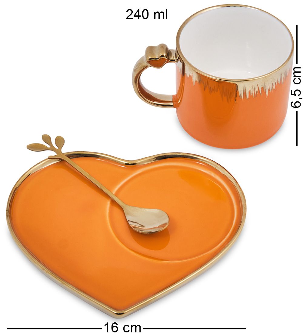 MUG-417/4 Чайная пара «Сердце»
