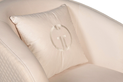 Кресло велюровое 86х86х90см Garda Decor кремовый