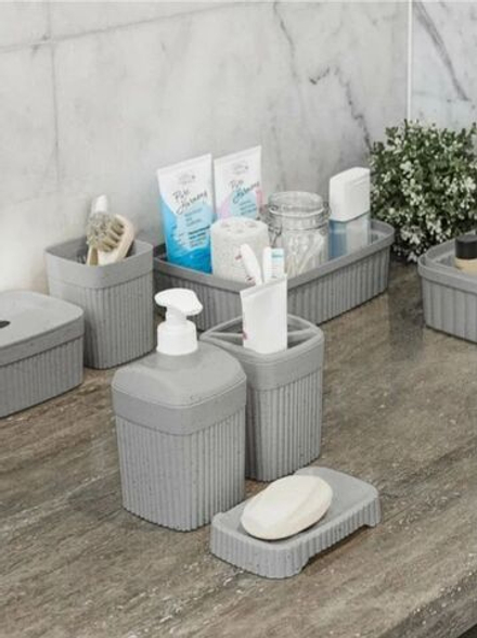 Набор для ванной Velvet серый 4 предмета