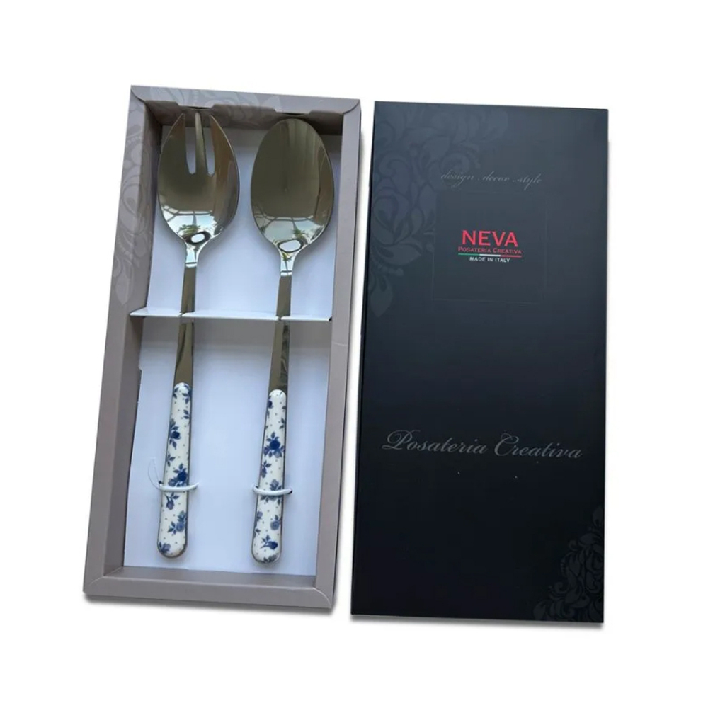 Набор приборов для салата Roses Blue, 2 шт