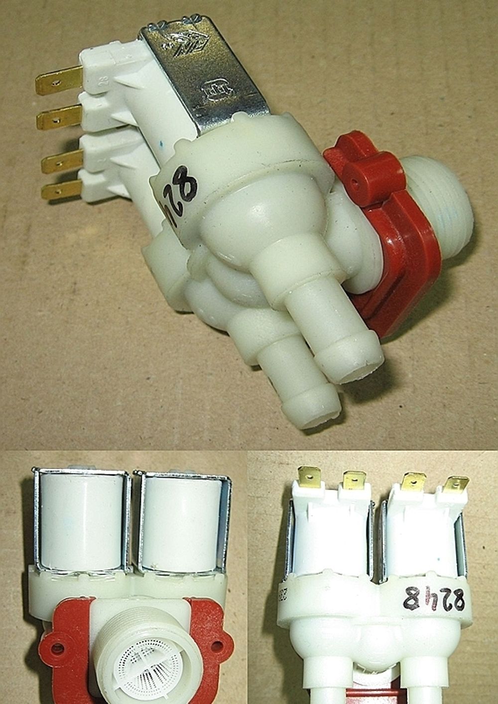 Клапан электромагнитный для стиральной машины - 2W x 90* D12