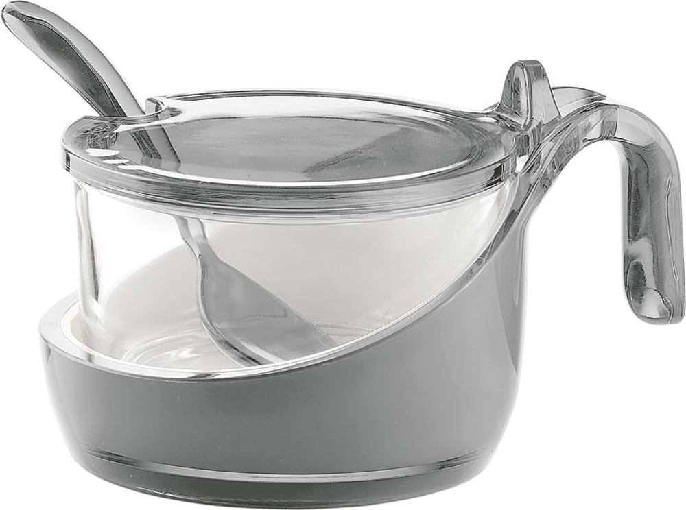 Сахарница Guzzini Two-tone, 200 мл, литьевой акрил, серая