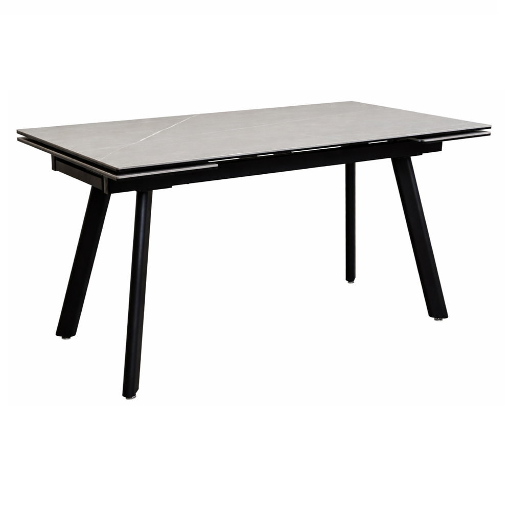 Стол для кухни керамический 120x80 раскладной цвет серый