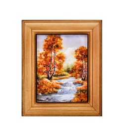AMB-75/ 8 Картина «Красота природы» (с янтарной крошкой) дер.краш.рамка 7х9
