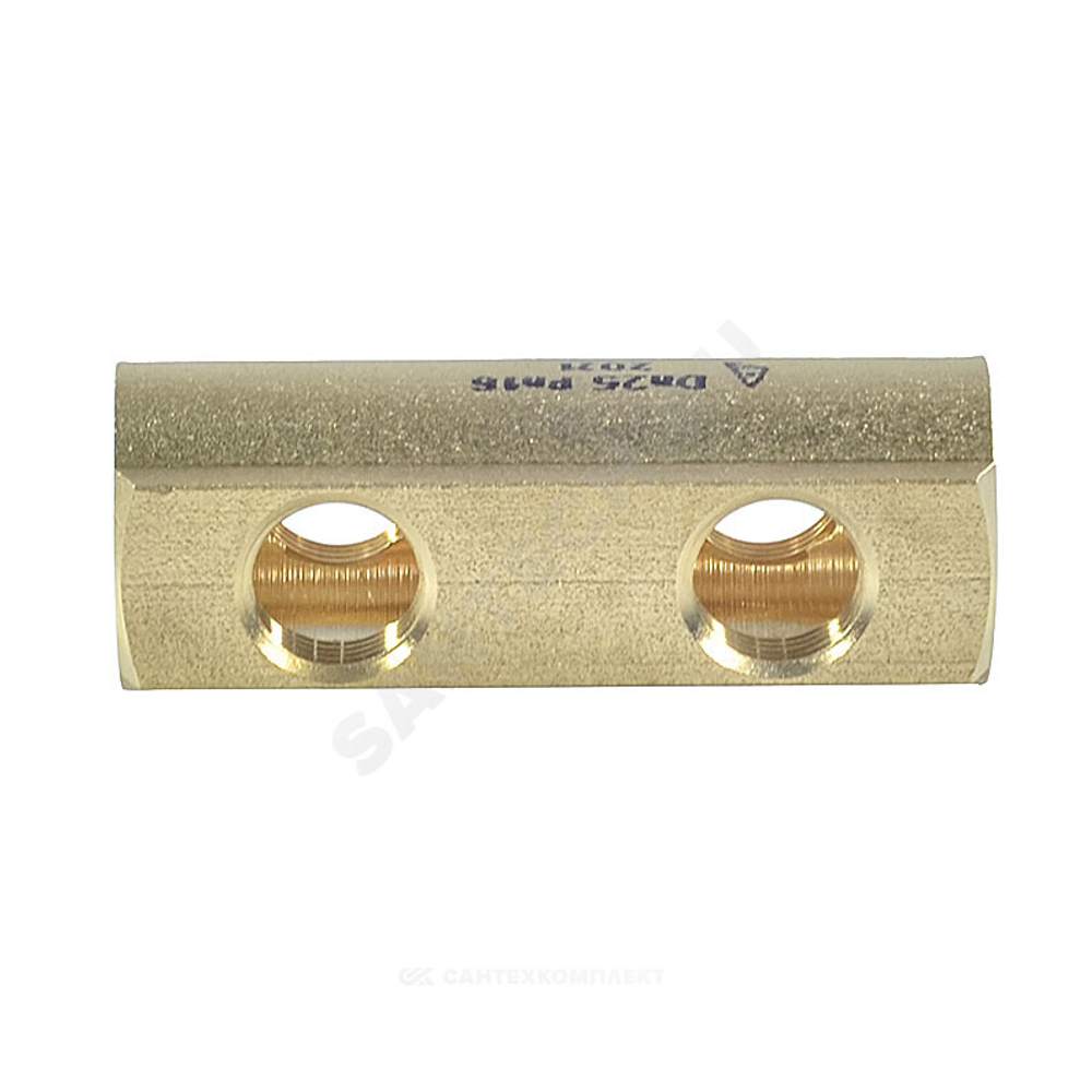 Коллектор латунь 1" ВР/ВР на 6 вых 1/2" ВР м/о 50мм Апогей 422040 (КЛА 2506.050-4)