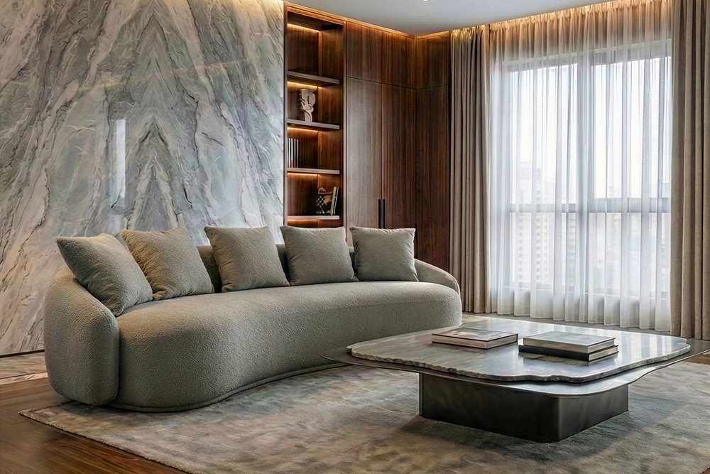 Диван Garda Decor Форли (Forli) светло-серый 250*116*72 см