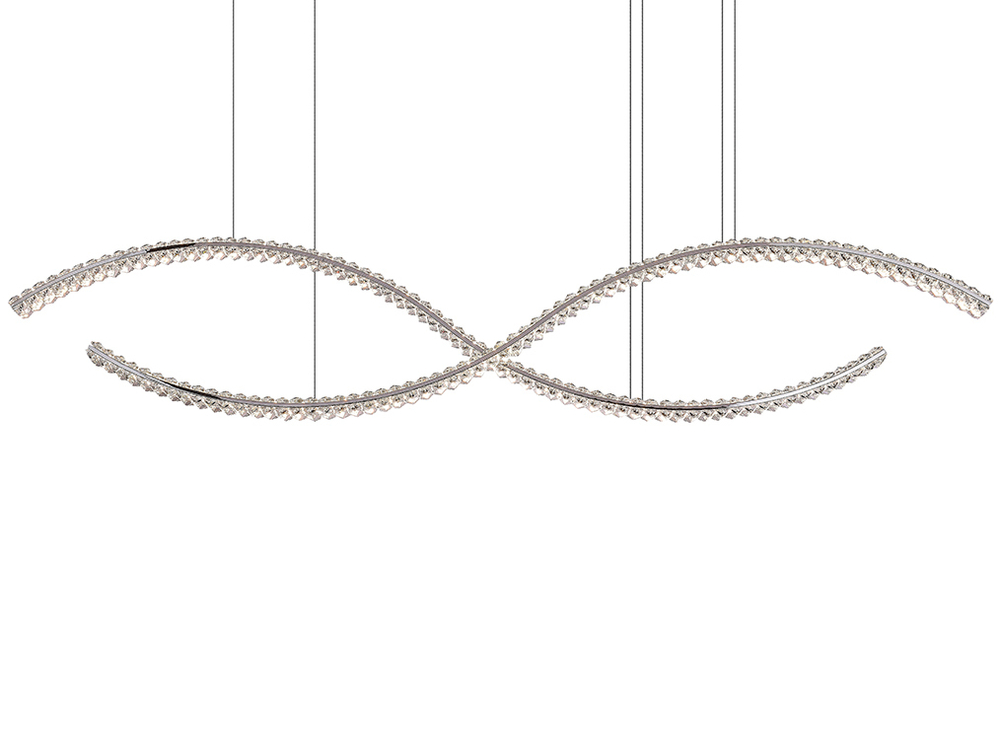 Подвесной светодиодный светильник Newport CRYSTAL 8242N/160 chrome, М0071046