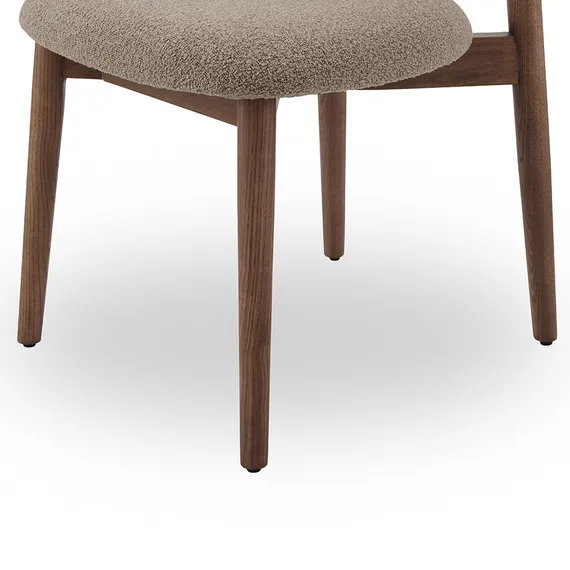 Стул Holmes, бежевый, ножки орех