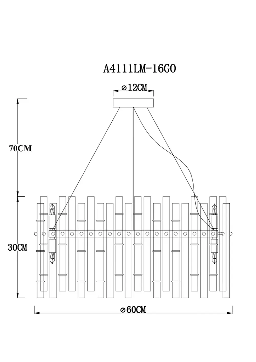 Подвесная люстра Arte Lamp CRYSTALLA