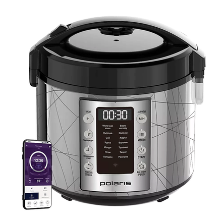 Мультиварка POLARIS PMC 5020 Wi Fi IQ Home Серебристый