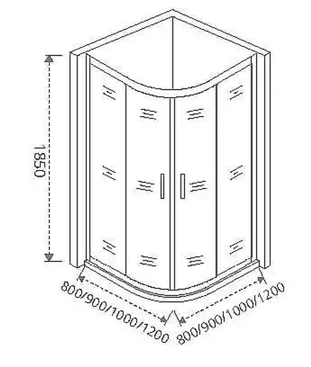 Душевой уголок Good Door NEO R-80-С-CH 80x80
