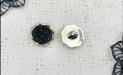 Пуговицы костюмные, d 1,6 см, золото с чёрным