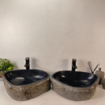 Раковина из речного камня ПАРА! RS-65352 53*40*15 0866