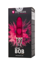Вибратор Mystim Hop Hop Bob бордовый 16,5 см