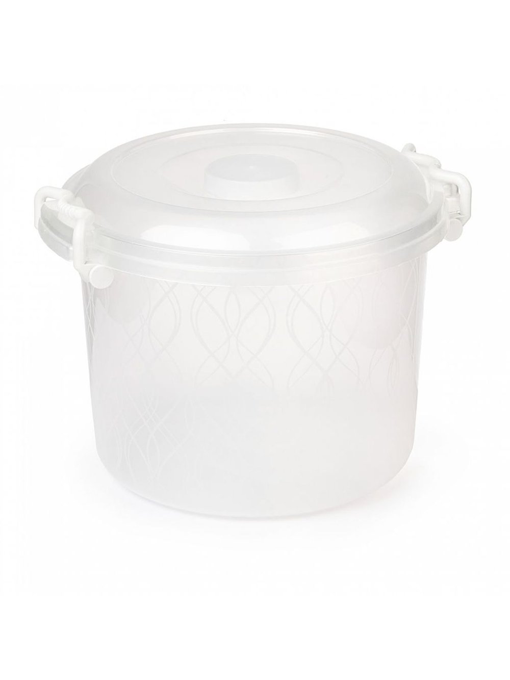 Контейнер для хранения круглый 8л.с защелкой (098)