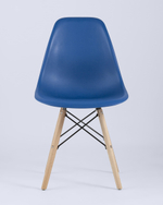 Стул Eames Style DSW синий (разборный каркас)