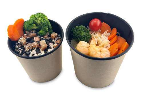 OSQ ROUND BOWL 700 BLACK WOOD