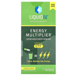 Liquid I.V., Energy Multiplier, смесь для приготовления суперэнергетического напитка, лимон и имбирь, 10 пакетиков по 13 г (0,45 унции)