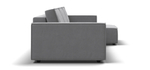 Угловой диван BOSS SOFT MODOOL MAX велюр Monolit сталь