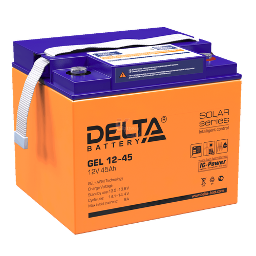 Аккумулятор Delta GEL 12-45 (AGM+GEL)