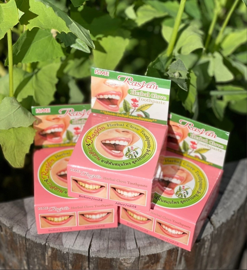 Отбеливающая зубная паста с гвоздикой и травами Herbal Clove Toothpaste ISME Rasyan