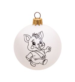 Элита НФШ-1533 Ел.украшение Шар «Свинка» 65 мм