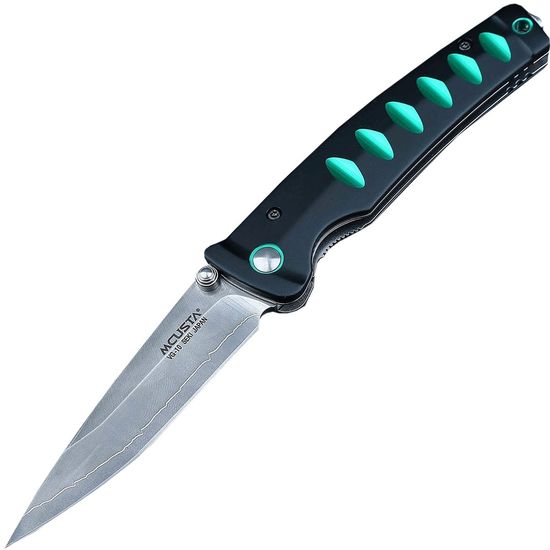 Складной нож Mcusta Katana Tanto Basic c клинком из стали VG-10 San Mai (Laminated 420J2) рукоять алюминий