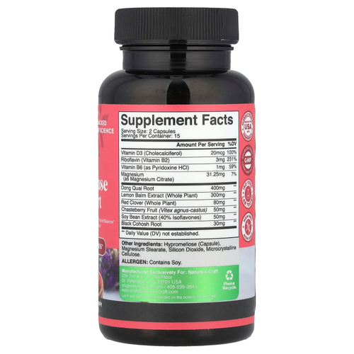 Nature's Craft, Women's Wellness, добавка для поддержки здоровья в период менопаузы, 30 капсул