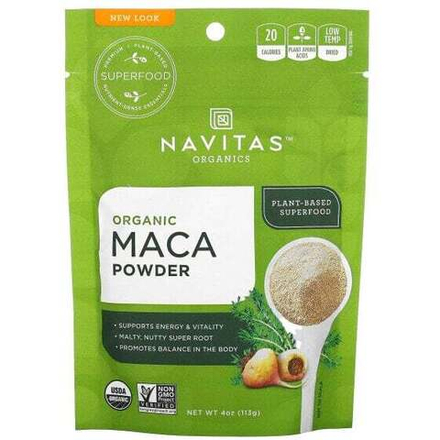 Суперфуды Navitas Organics, Органический порошок Maca Powder, 113 г