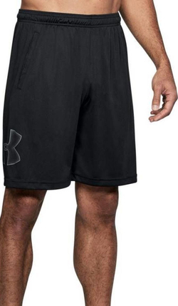 Мужские теннисные шорты Under Armour Men's UA Tech Graphic Shorts - black/Графит