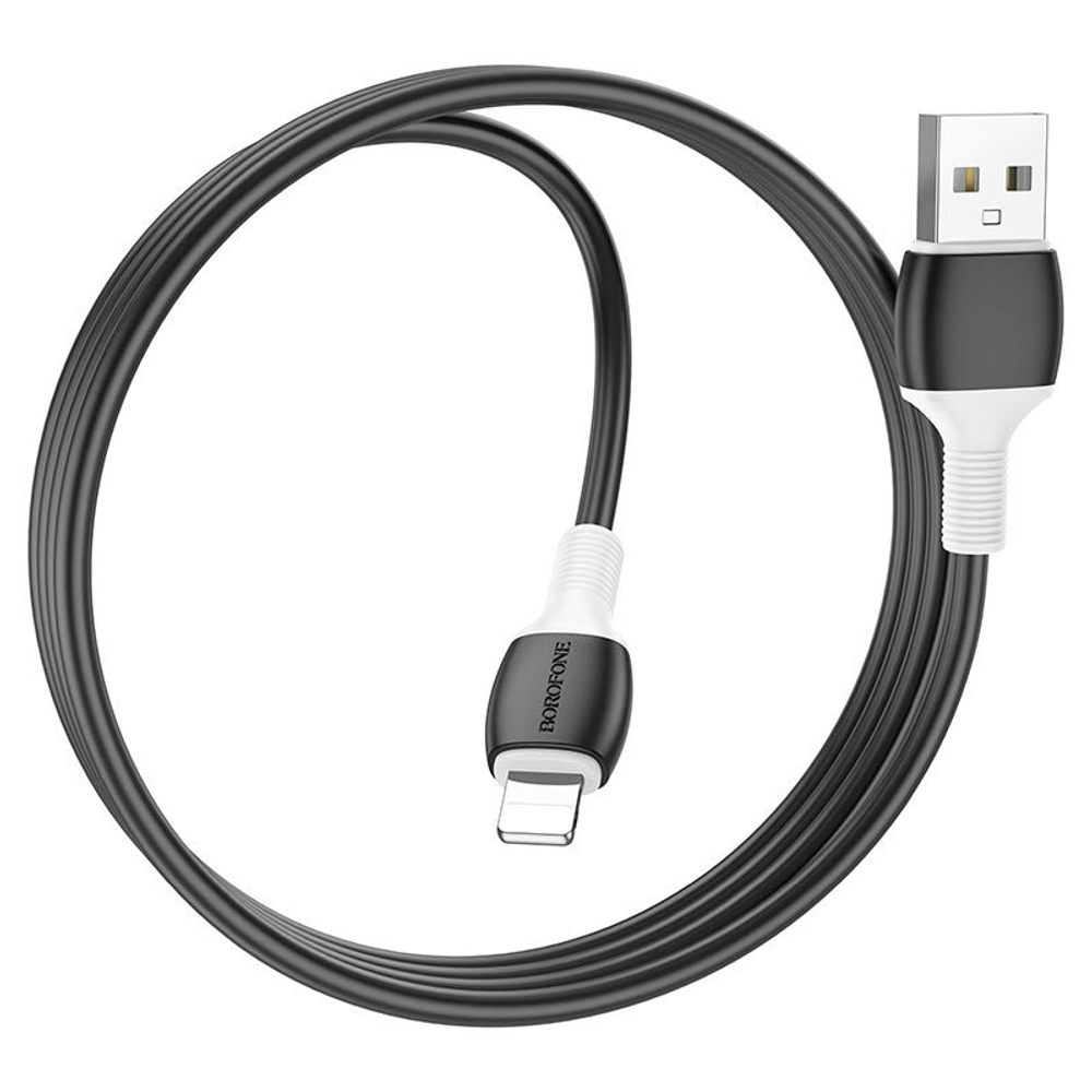 Кабель USB - Lightning BOROFONE BX84 (черный) 1м