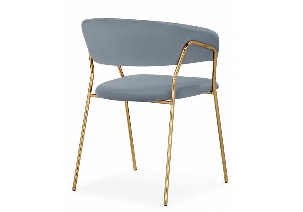 Стул на металлокаркасе Woodville Kamelia 1 gray, gold