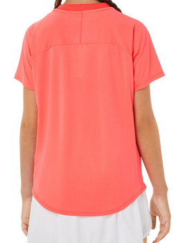 Футболка для девочки Asics Tennis Short Sleeve Top - diva pink