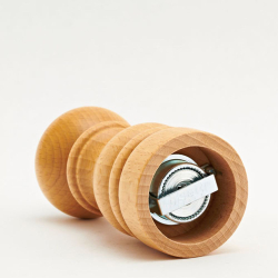 Мельница для перца 19см Bisetti Roma светлое дерево Италия фото