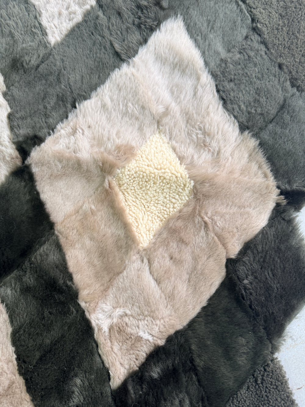 Покрывало меховое ковер из шкуры овчины