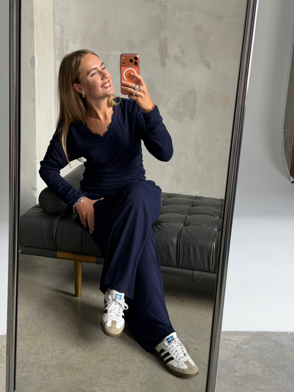 Трикотажный костюм Spring синий