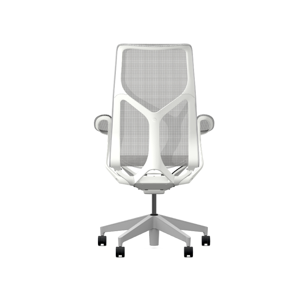 Кресло Herman Miller Cosm, высокая спинка, цвет Mineral, подлокотники «лепестки» (Leaf)