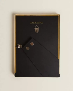ZARA HOME МЕТАЛЛИЧЕСКАЯ РАМКА ДЛЯ ФОТОГРАФИЙ, ЗОЛОТИСТЫЙ