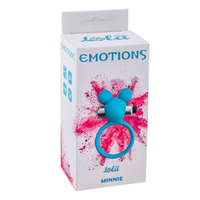 Бирюзовое эрекционное виброколечко 3см Lola Games Emotions Minnie Breeze 4005-03Lola