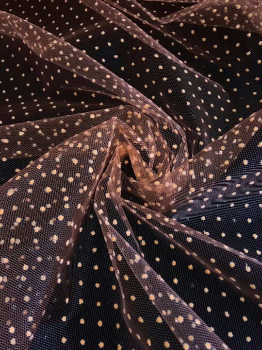 Фатин флок точка, оранжевый