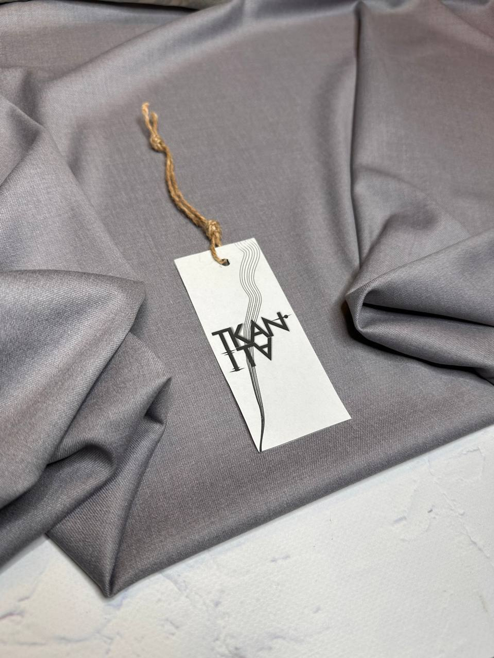 Костюмно-плательная смесовая однотонная поливискоза (64%полиэстер/33%вискоза/3%эластан, Платина, 150, 285 гр/м2)