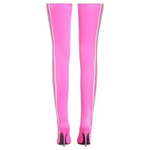 Adidas x Balenciaga Knife Knee High Boots 11cm Women"s Pink White