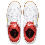 Li Ning Cushioning, Wear Resistant Low top Table Tennis Shoes Unisex White Red Yellow